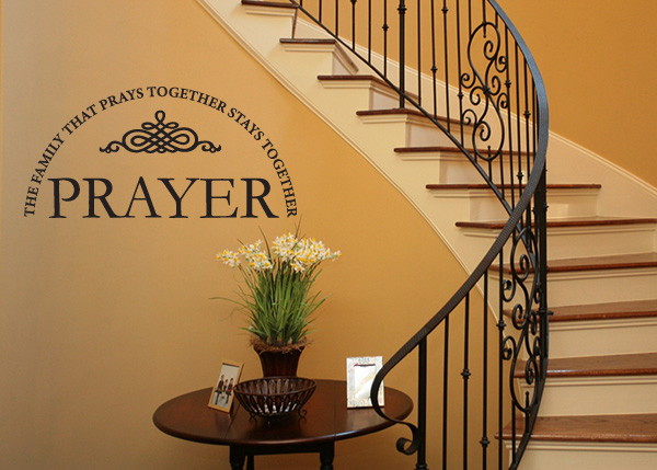 Family That Prays Together Vinyl Wall Statement
