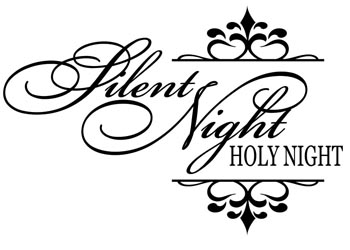Silent Night, Holy Night Vinyl Wall Statement #2