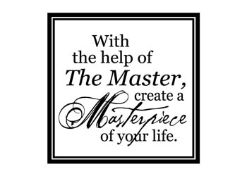 Create a Masterpiece of Your Life Vinyl Wall Statement #2