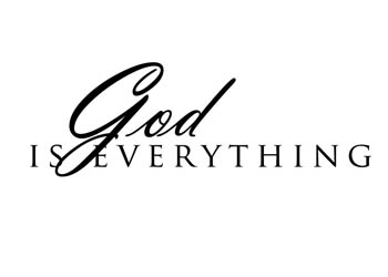 God Is Everything Vinyl Wall Statement #2