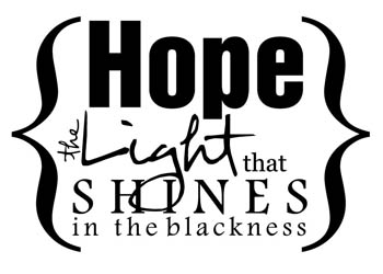 Hope the Light That Shines Vinyl Wall Statement #2