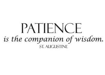 Patience Is the Companion Vinyl Laptop Decal #2