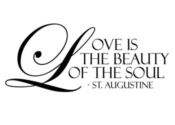 Love Is the Beauty Vinyl Wall Statement #2