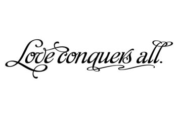 Love Conquers All Vinyl Laptop Decal #2