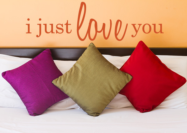 I Just Love You Vinyl Wall Statement