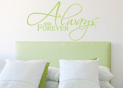 Always and Forever Vinyl Wall Statement