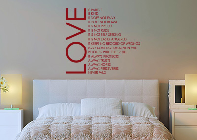 Love Is Vinyl Wall Statement