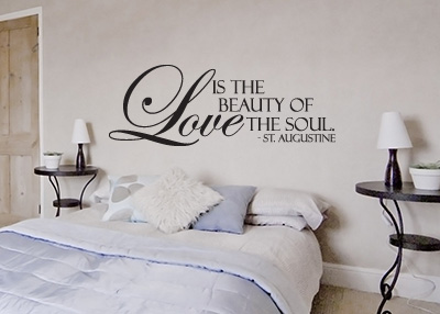 Love Is the Beauty of the Soul Vinyl Wall Statement