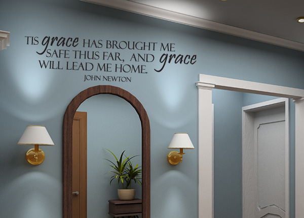 Grace Will Lead Me Home Vinyl Wall Statement