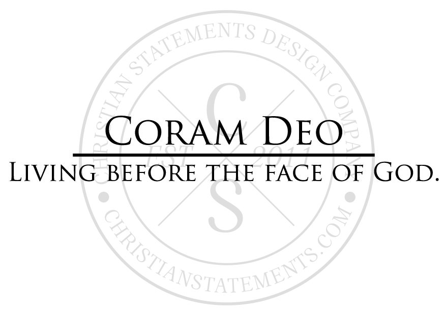 Coram Deo Vinyl Wall Statement, Vinyl, QUOTE049