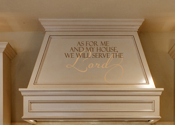 We Will Serve the Lord Vinyl Wall Statement