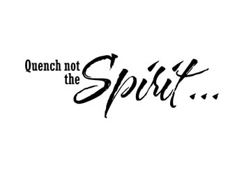 Quench Not the Spirit Vinyl Wall Statement #2
