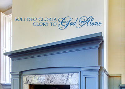 Soli Deo Gloria Vinyl Wall Statement