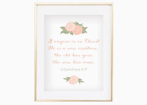 If Anyone Is in Christ He Is a New Creation Wall Print - 2 Corinthians 5:20