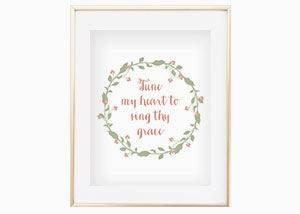 Tune Me Heart to See Sing Wall Print