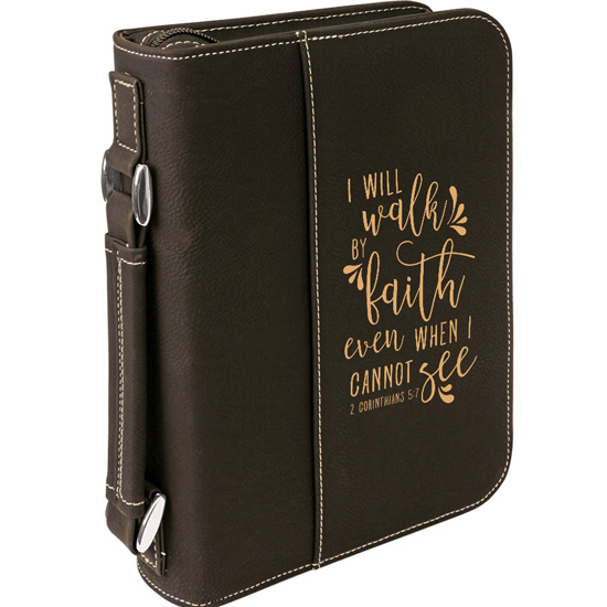 I Will Walk By Faith Bible Cover #1