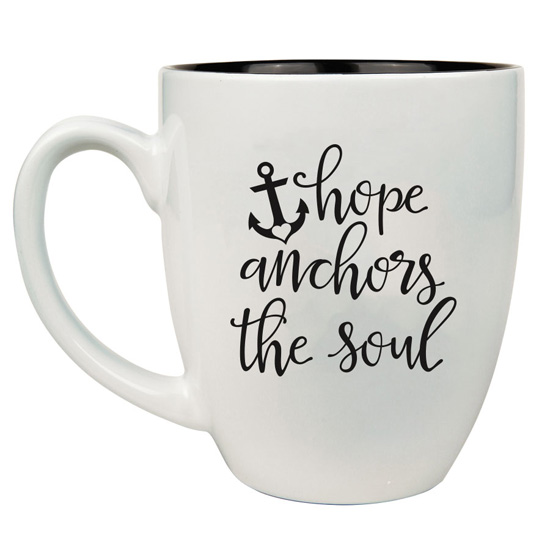 Hope Anchors The Soul 16 oz Bistro Mug #2