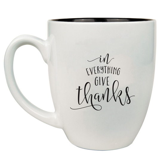 In Everything Give Thanks 16 oz Bistro Mug #2