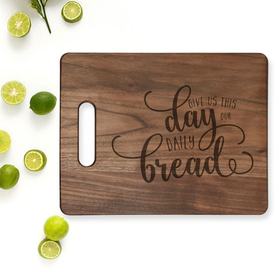 Give Us This Day Wood Cutting Board #2