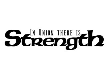 In Union There Is Strength Vinyl Wall Statement #2