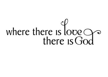 Where There Is Love Vinyl Wall Statement #2