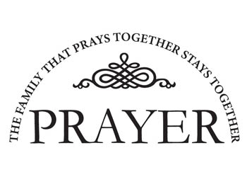 Family That Prays Together Vinyl Wall Statement #2