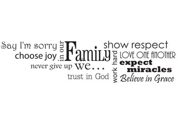 In Our Family Vinyl Wall Statement #2