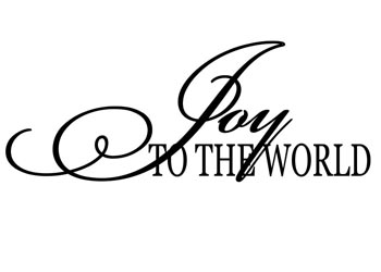 Joy to the World Vinyl Wall Statement #2