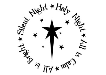 Silent Night, Holy Night Vinyl Wall Statement #2