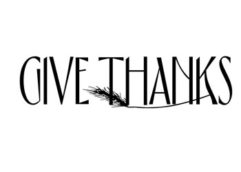 Give Thanks Vinyl Wall Statement #2