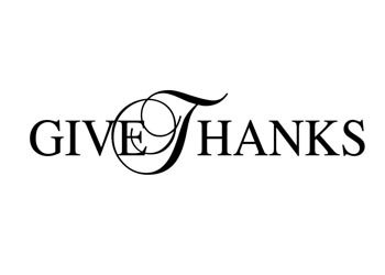 Give Thanks Vinyl Wall Statement #2