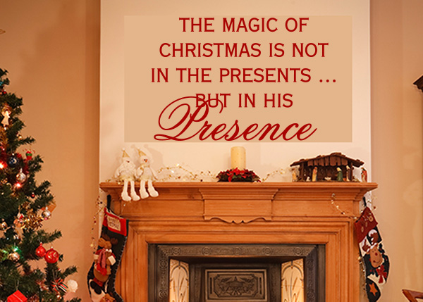 The Magic of Christmas Vinyl Wall Statement