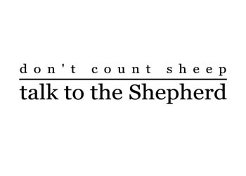 Talk to the Shepherd Vinyl Wall Statement #2