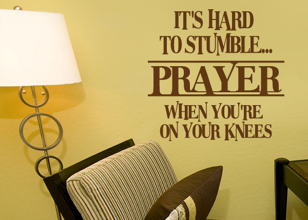 It Is Hard to Stumble Vinyl Wall Statement