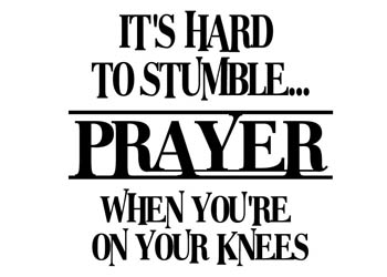 It Is Hard to Stumble Vinyl Wall Statement #2