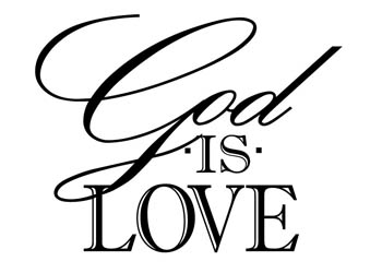 God Is Love Vinyl Wall Statement #2