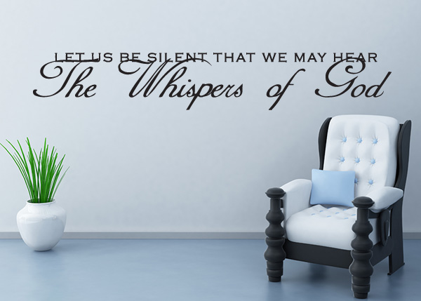 The Whispers of God Vinyl Wall Statement
