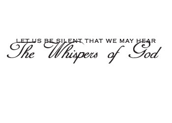 The Whispers of God Vinyl Wall Statement #2
