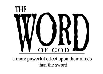 The Word of God Is Powerful Vinyl Wall Statement #2