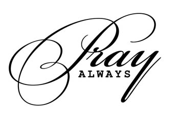 Pray Always Vinyl Wall Statement #2