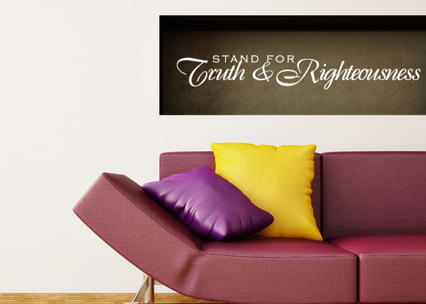 Stand for Truth Vinyl Wall Statement