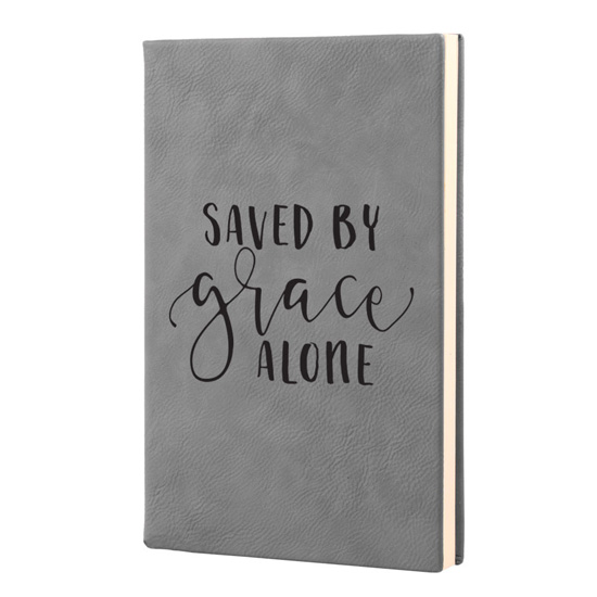 Saved By Grace Alone Leatherette Journal #1