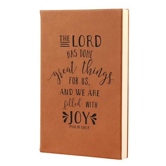 The Lord Has Done Great Things Leatherette Journal #1