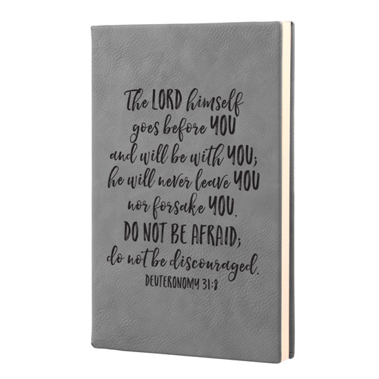 The Lord Himself Goes Before You Leatherette Journal #1