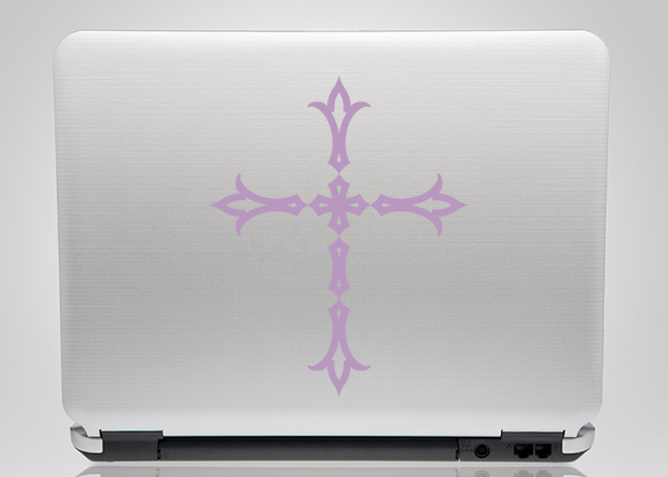 Cross Vinyl Laptop Decal