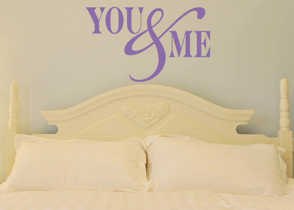You & Me Vinyl Wall Statement