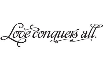 Love Conquers All Vinyl Wall Statement #2