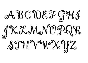 Monogram Flower Vinyl Wall Statement #3