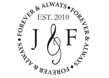 Monogram Forever and Always Vinyl Wall Statement #2