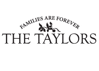 Monogram Families Are Forever Vinyl Wall Statement #2